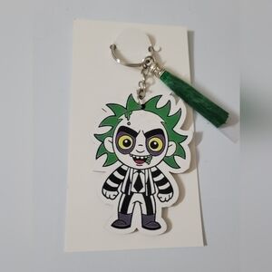 Beetlejuice Keychain with Tassel